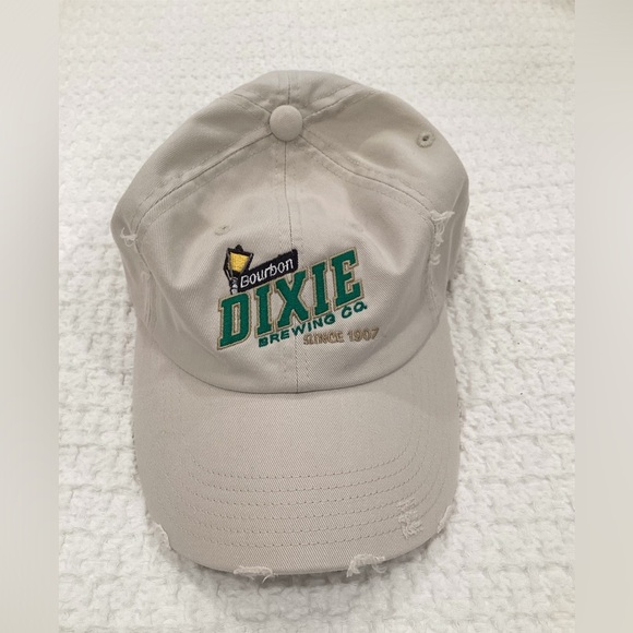 Vintage - Dixie Brewing Co. Khaki baseball hat - New Orleans - one size adj. - Picture 2 of 5